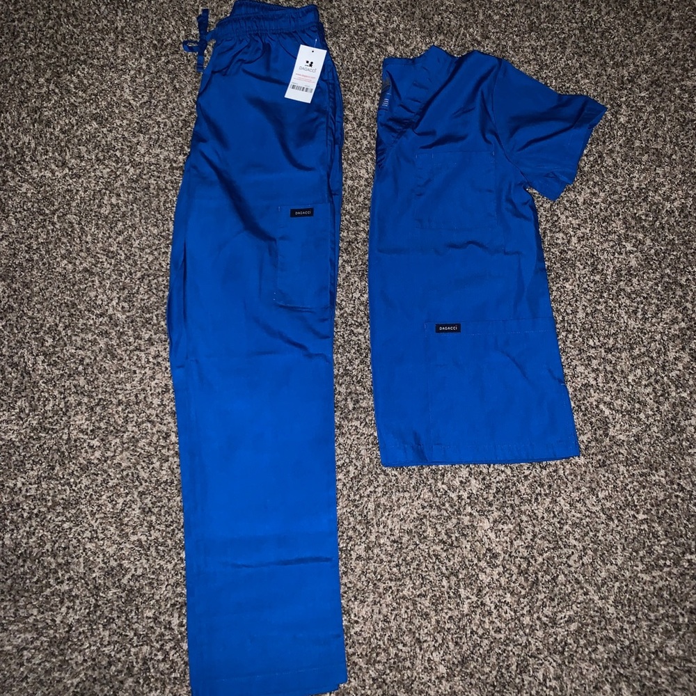 Royal blue scrubs